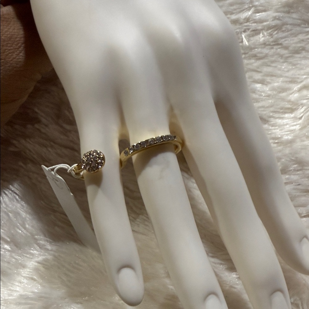 French Connection Gold and Silver Women's Ring